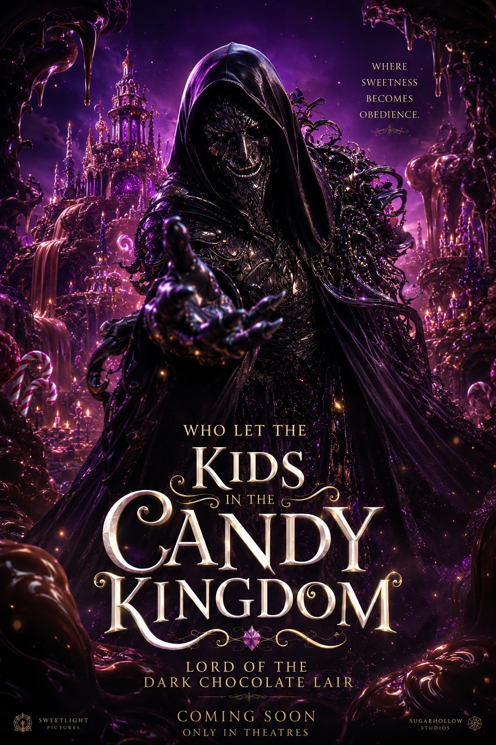 Lord of the Dark Chocolate Lair character poster.
