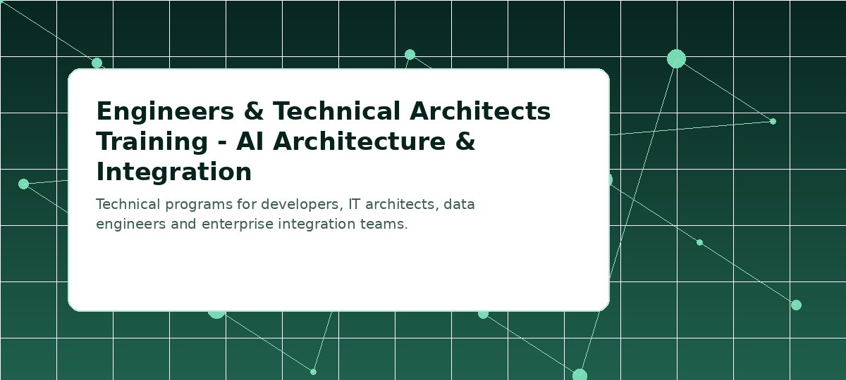 Visuel pour Engineers et Technical Architects formation — IA Architecture et Integration