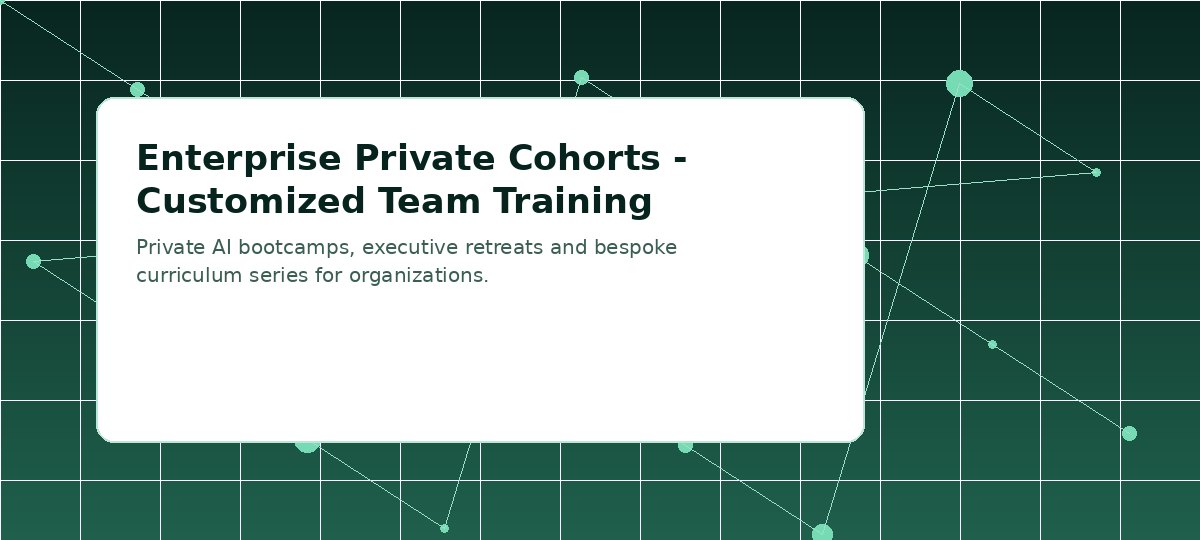 Visuel pour entreprise Private Cohorts — Customized Team formation
