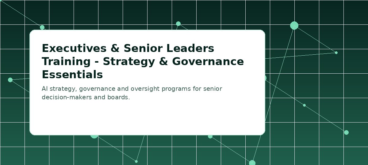Executives & Senior Leaders Training - Strategy & Governance Essentials visual placeholder